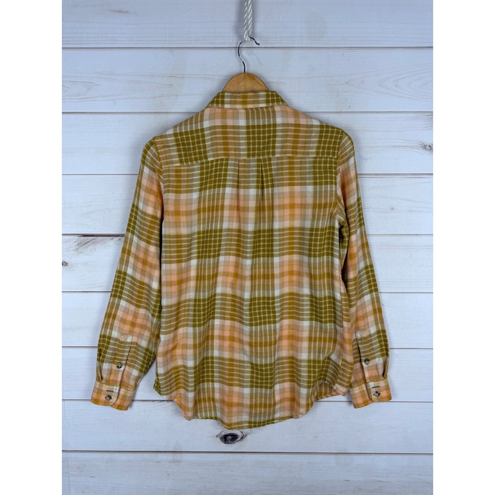 Toad&Co Button Down Shirt Womens Small Multicolor Plaid Flannel Long Sleeve - Picture 2 of 6